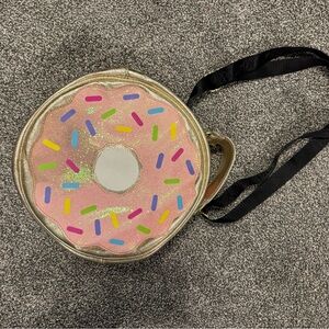 Betsy Johnson Crazy for you rare Pink Donut Crossbody Bag with Sprinkles